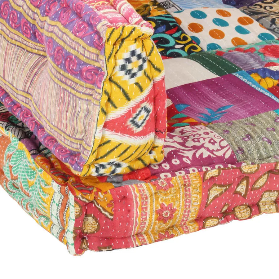 Coussin de canapé palette Multicolore Tissu Patchwork - 7