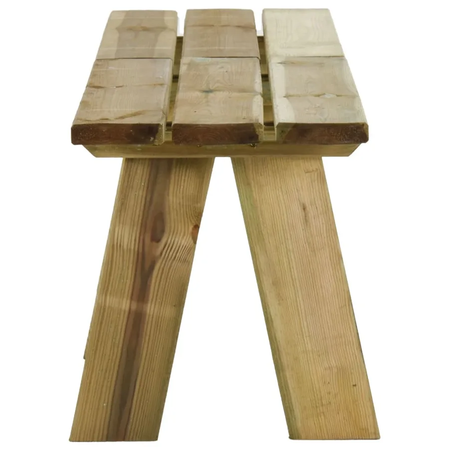Banc de jardin 160 cm bois de pin massif imprégné - 4