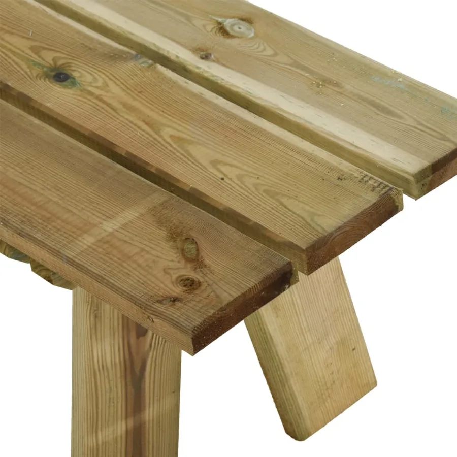 Banc de jardin 160 cm bois de pin massif imprégné - 5