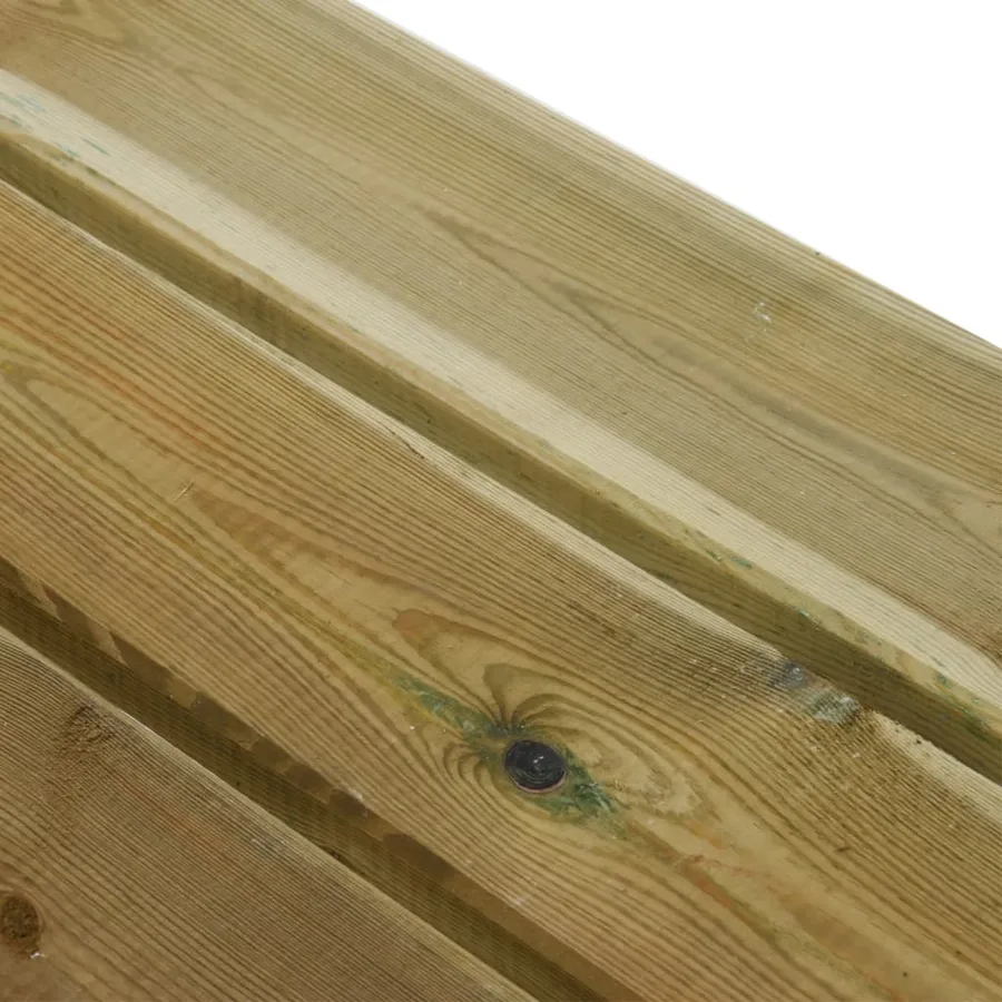 Banc de jardin 160 cm bois de pin massif imprégné - 6