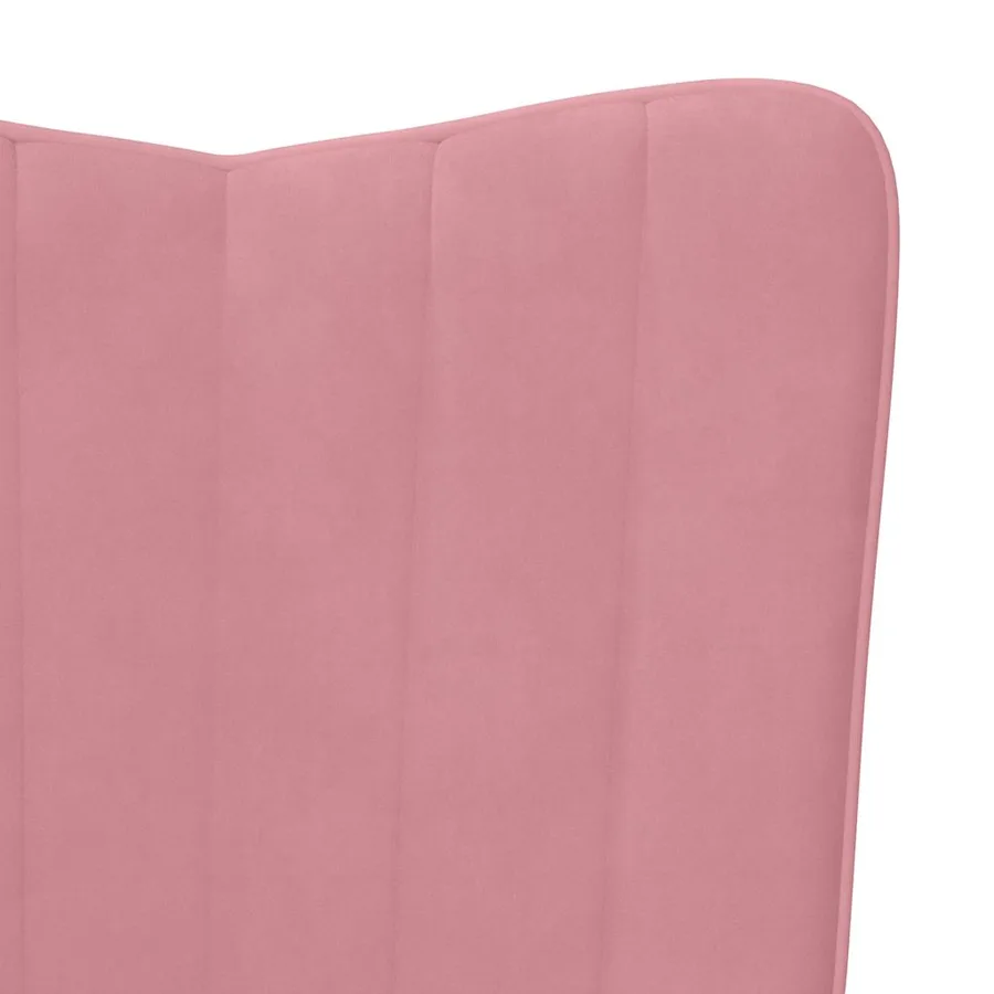 Chaise de relaxation Rose Velours - 6