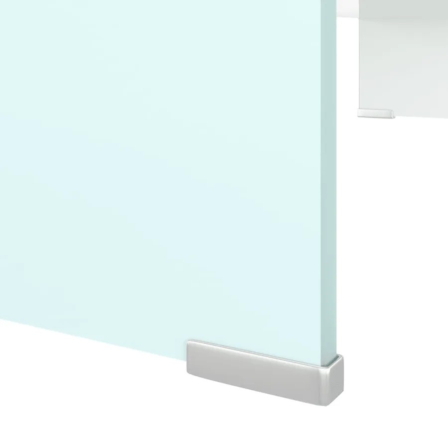 Meuble TV/Support pour moniteur 80x30x13 cm verre vert - 5