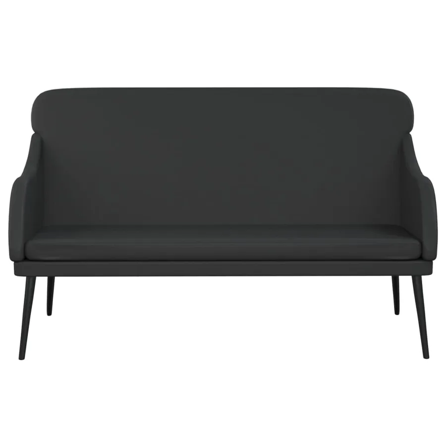 Banc Noir 110x76x80 cm Similicuir - 3