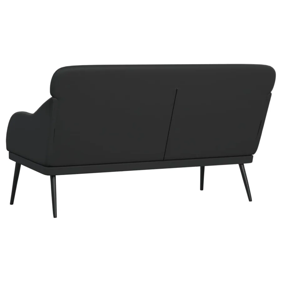 Banc Noir 110x76x80 cm Similicuir - 5