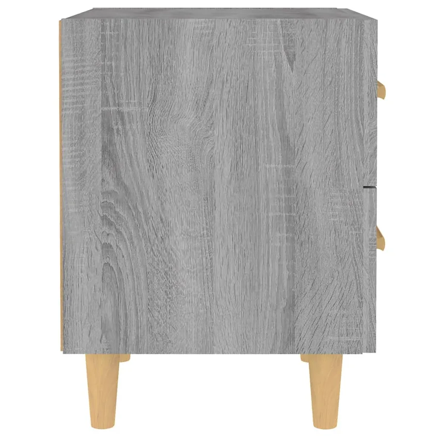 Tables de chevet 2 pcs Sonoma gris 40x35x47,5 cm - 4