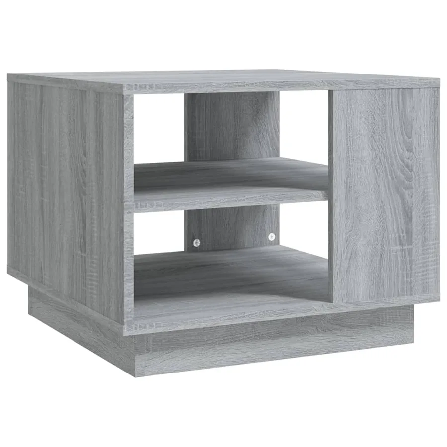 Table basse sonoma gris 55x55x43 cm bois d'ingénierie - 2