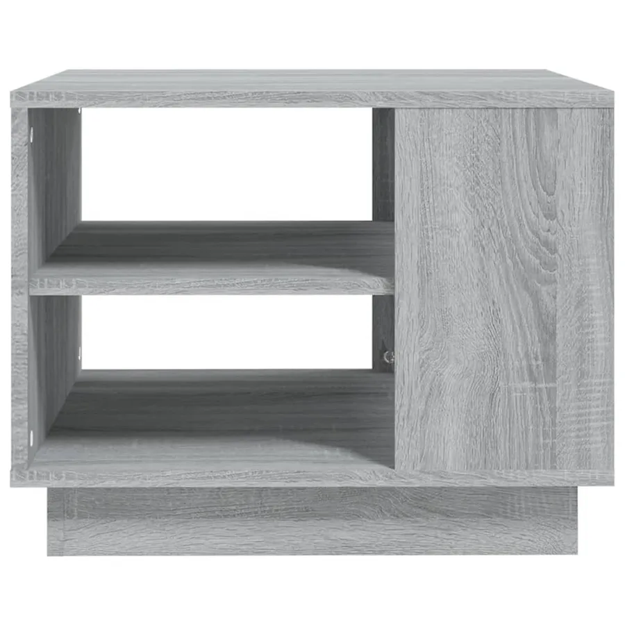 Table basse sonoma gris 55x55x43 cm bois d'ingénierie - 4