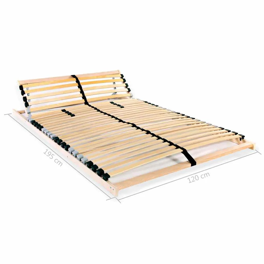 Sommier à lattes sans matelas avec 28 lattes 7 zones 120x200 cm - 8