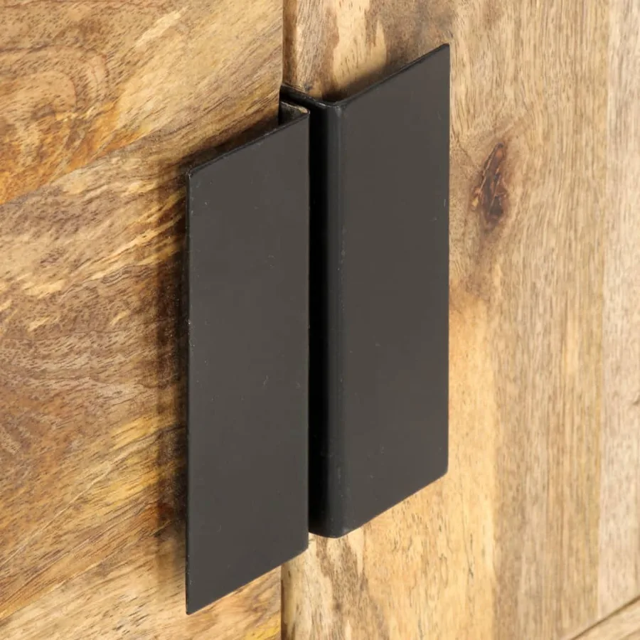 Meuble TV 140x30x50 cm Bois massif de manguier - 5
