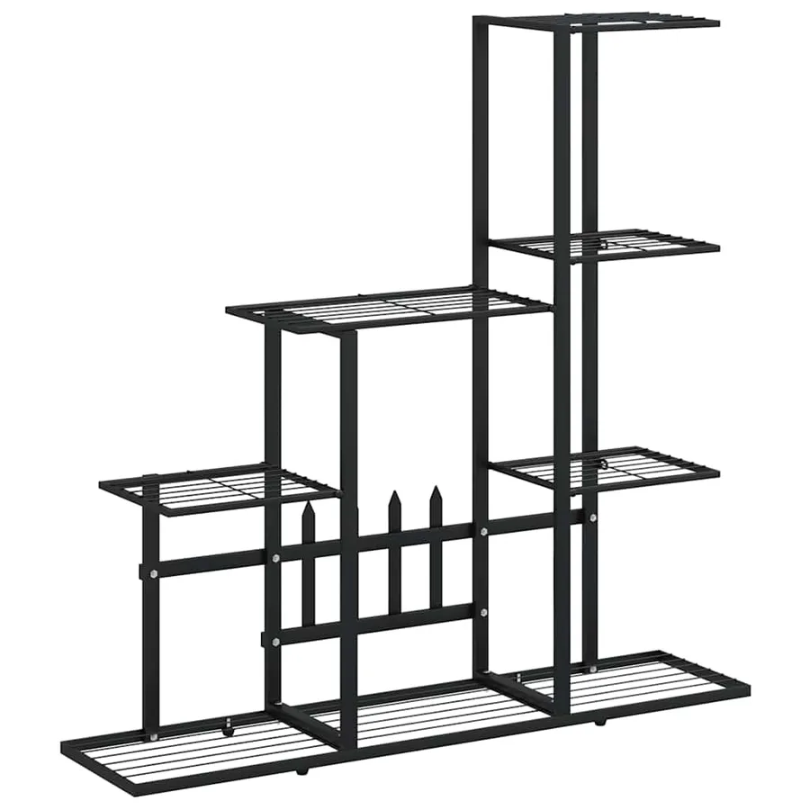 Support pour plantes 94,5x25x88 cm Noir Métal - 2