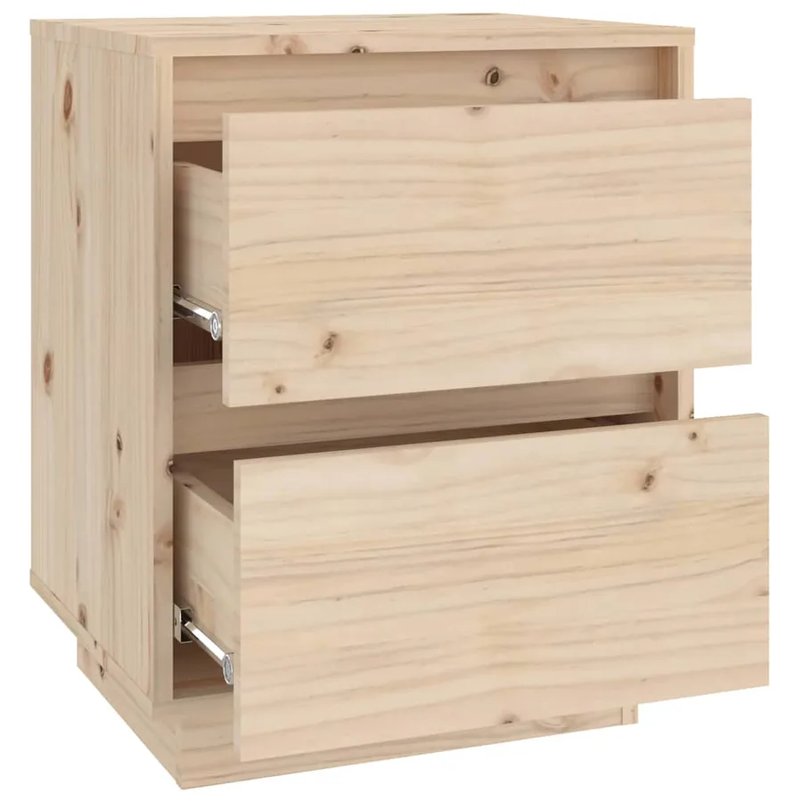 Table de chevet 40x35x50 cm Bois de pin solide - 6