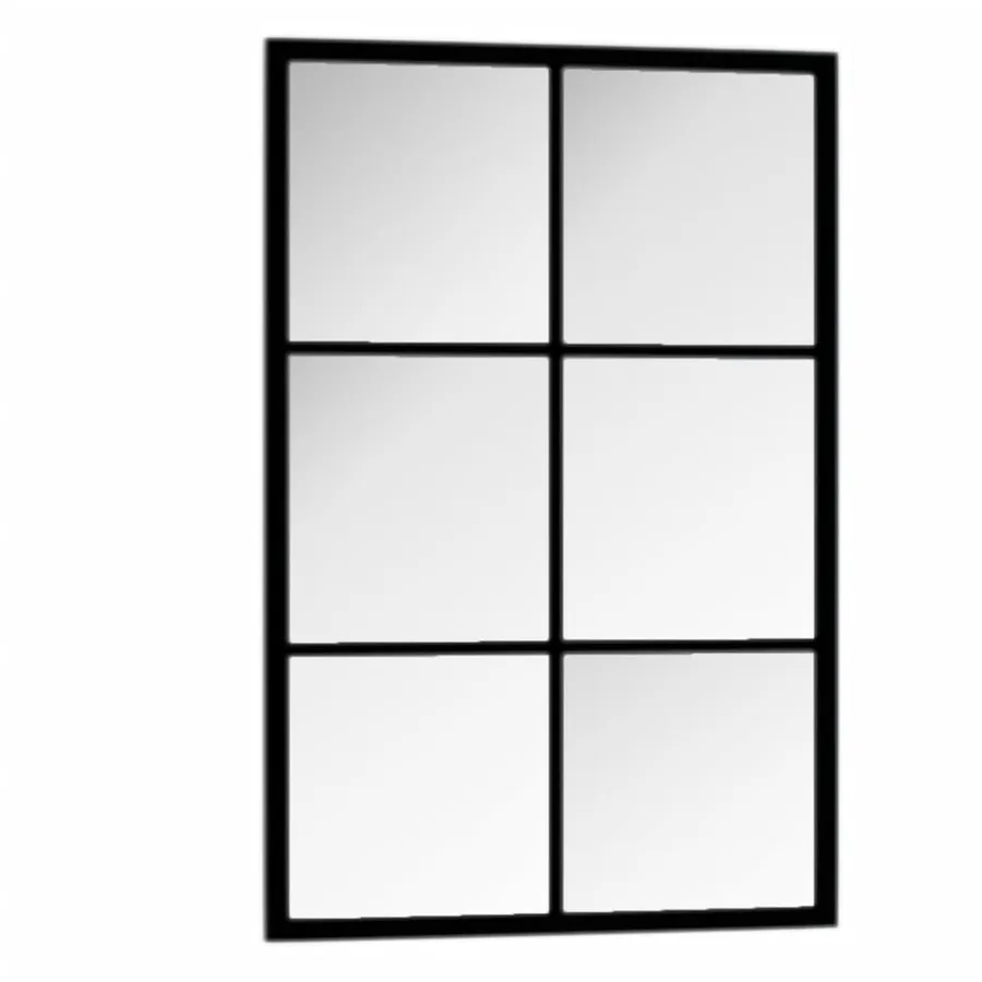 Miroir mural noir 60x40 cm métal - 4