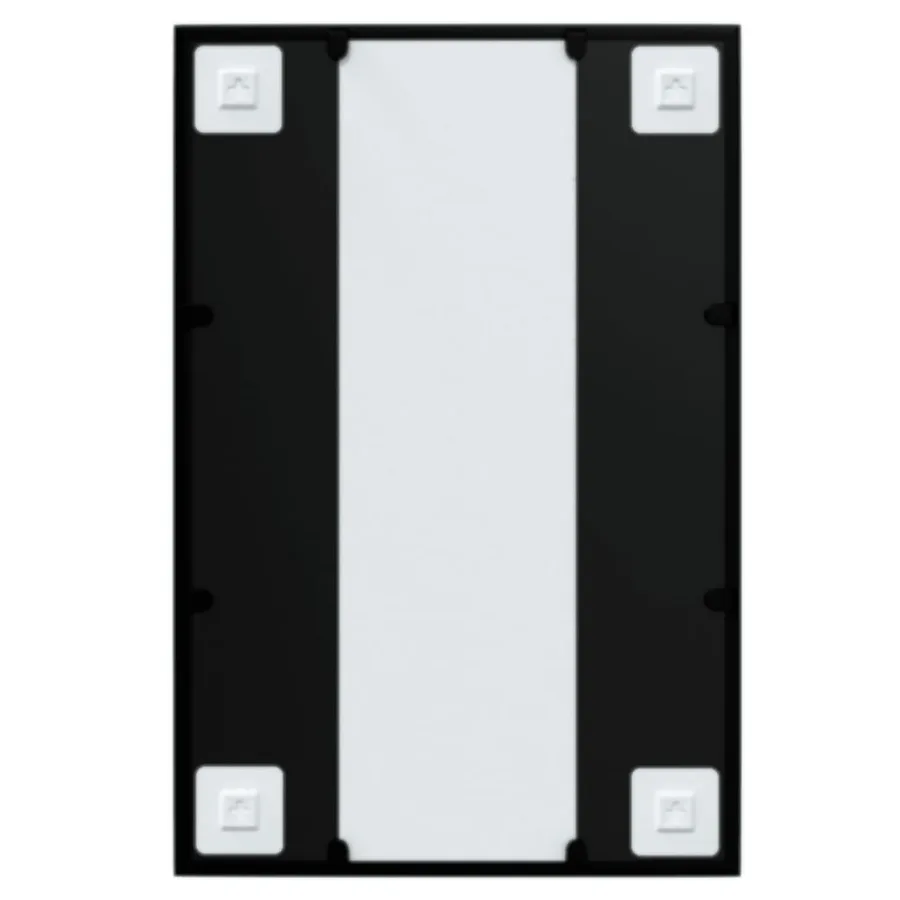 Miroir mural noir 60x40 cm métal - 6