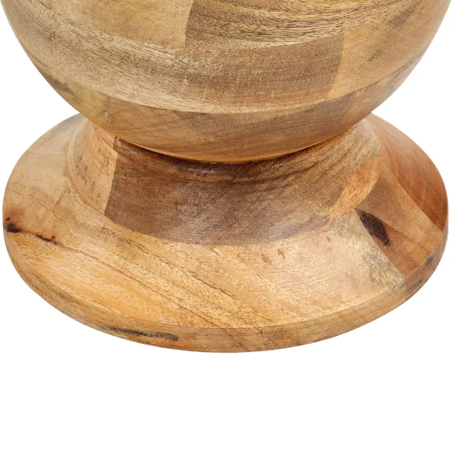 Table d'appoint ronde 43x43x66 cm Bois de manguier massif - 4