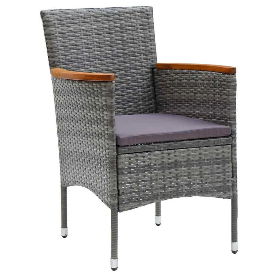 Ensemble à manger de jardin 7 pcs Gris - 6