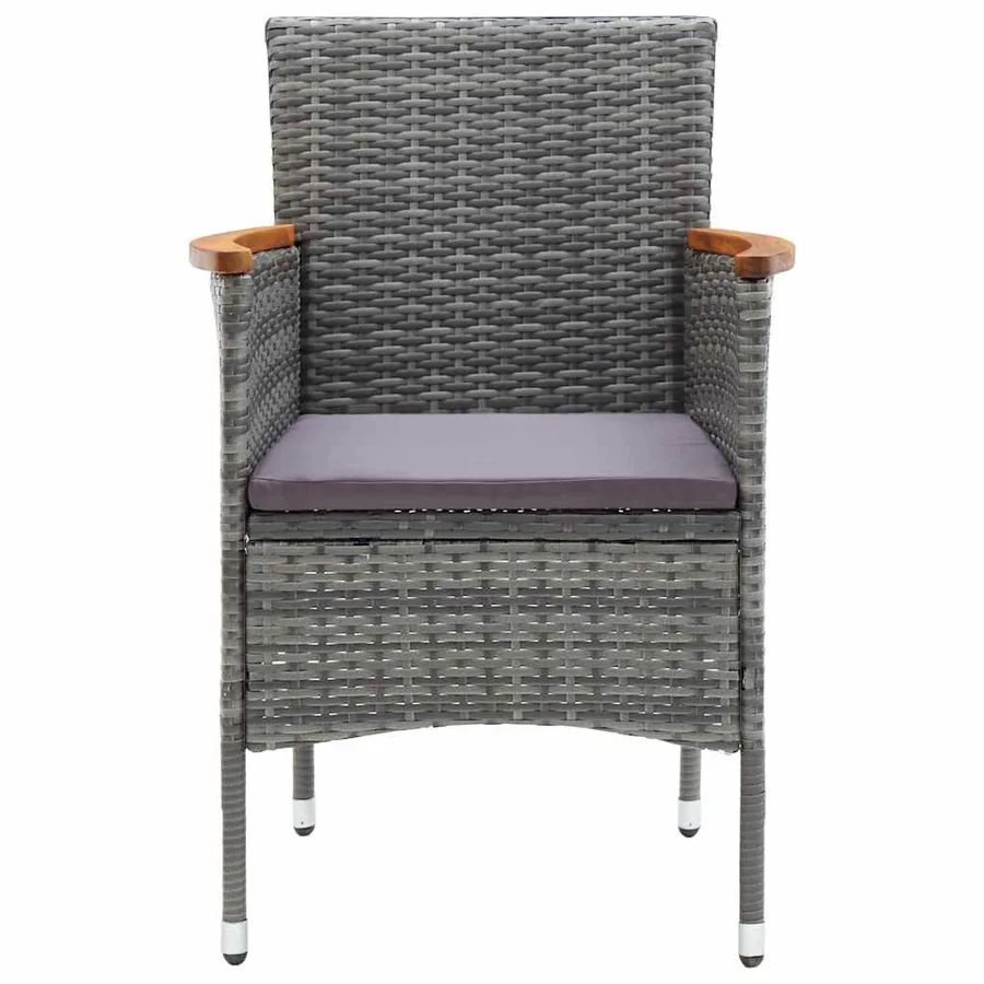 Ensemble à manger de jardin 7 pcs Gris - 7