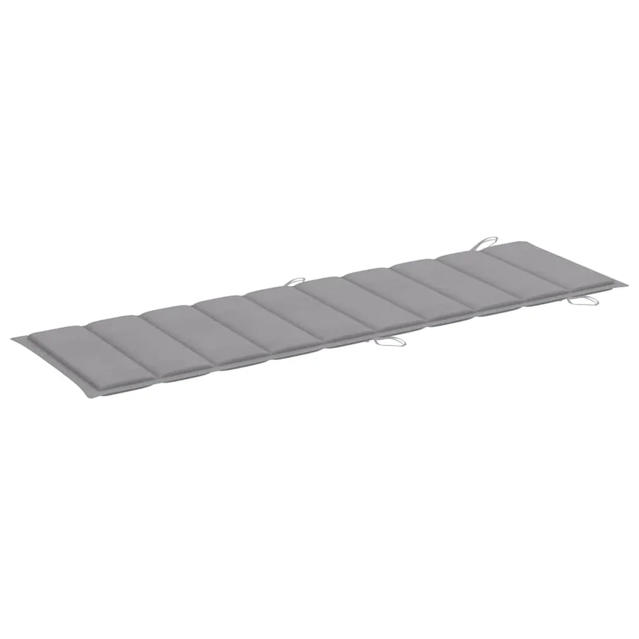 Chaises longues lot de 2 avec coussins Bois d'acacia solide - 8