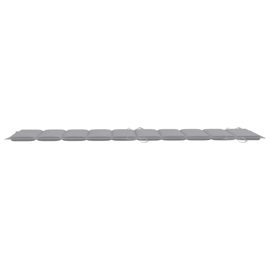 Chaises longues lot de 2 avec coussins Bois d'acacia solide - 9