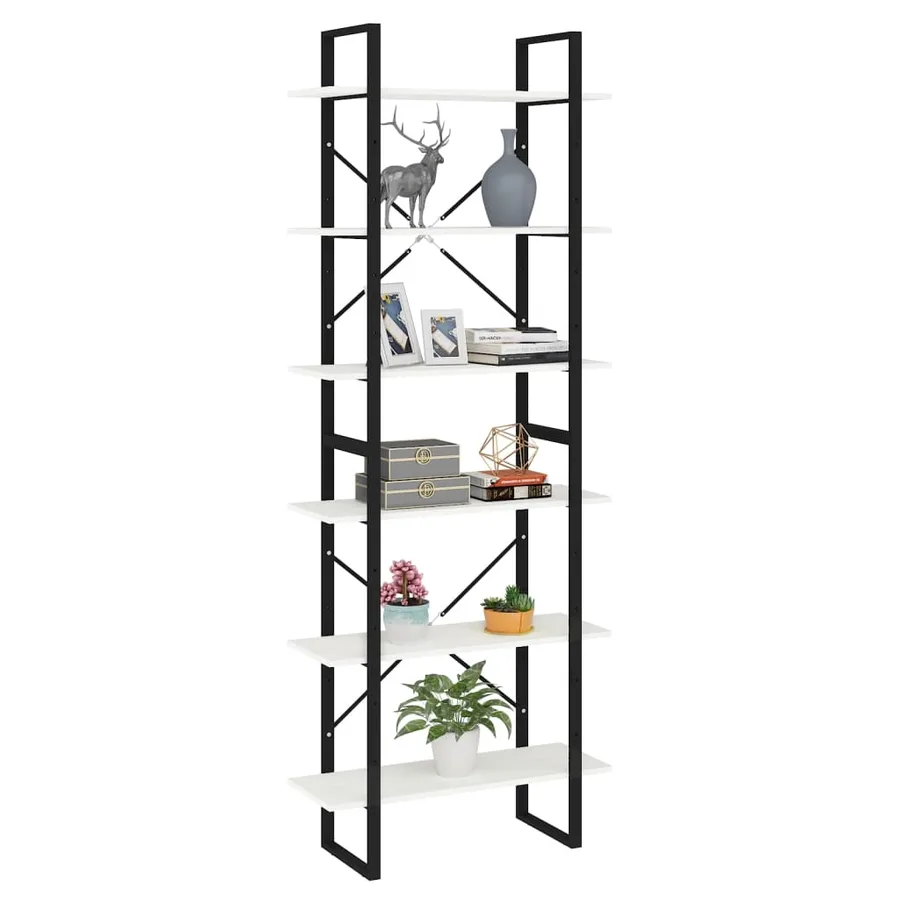 Armoire haute Blanc 80x30x210 cm Bois de pin solide - 3