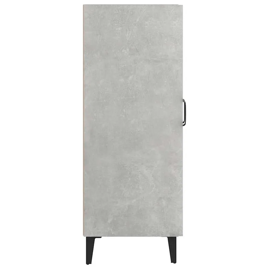 Buffet gris béton 69,5x34x90 cm bois d'ingénierie - 8