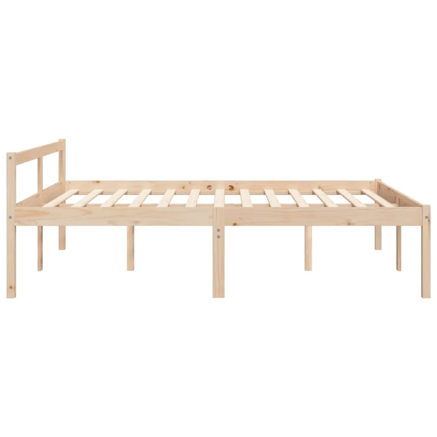 Lit pour personne âgée sans matelas 160x200 cm bois pin massif - 5