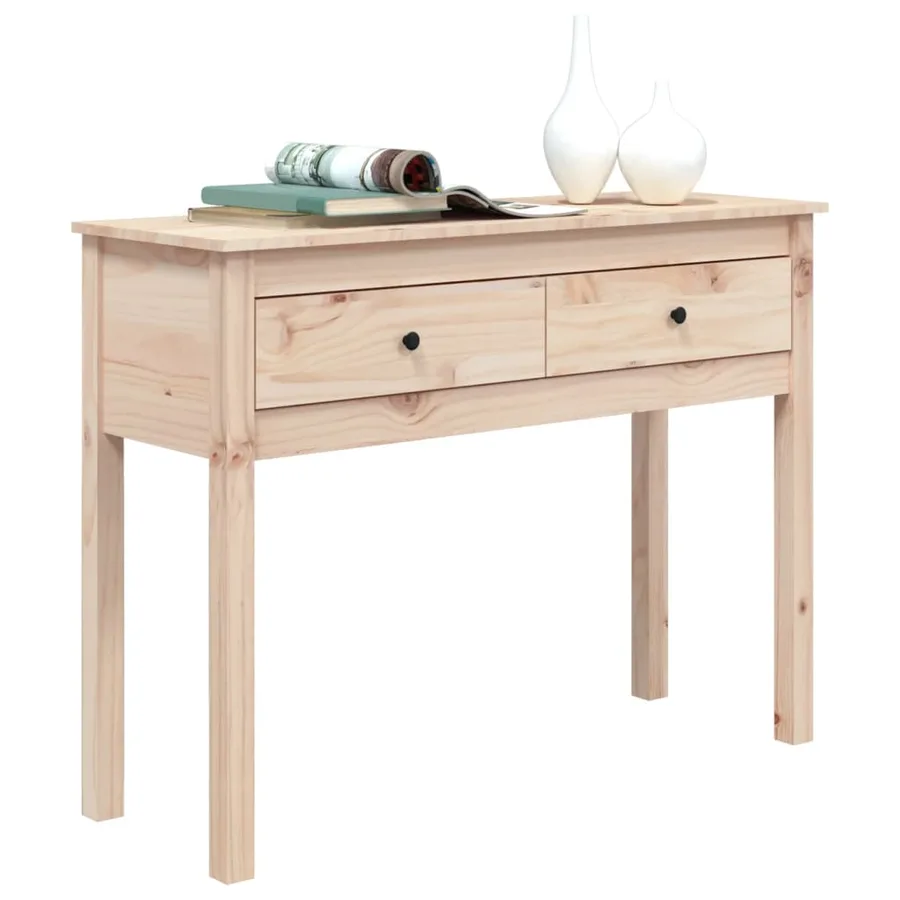 Table console 100x35x75 cm Bois massif de pin - 4