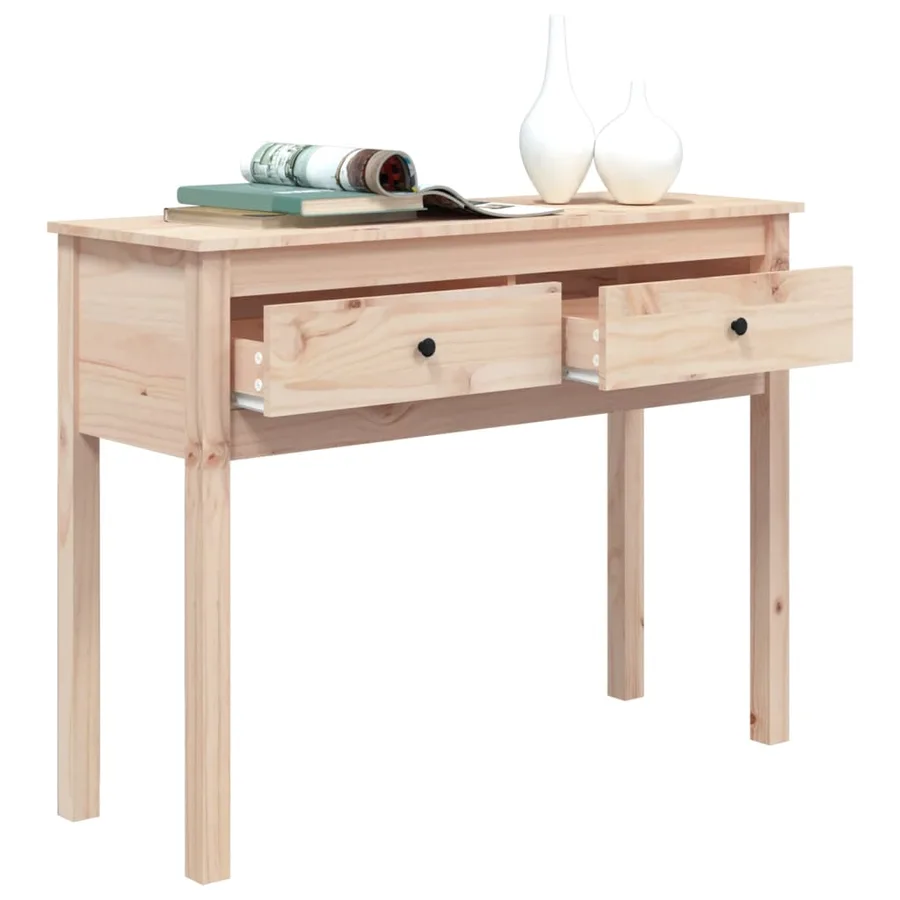 Table console 100x35x75 cm Bois massif de pin - 5