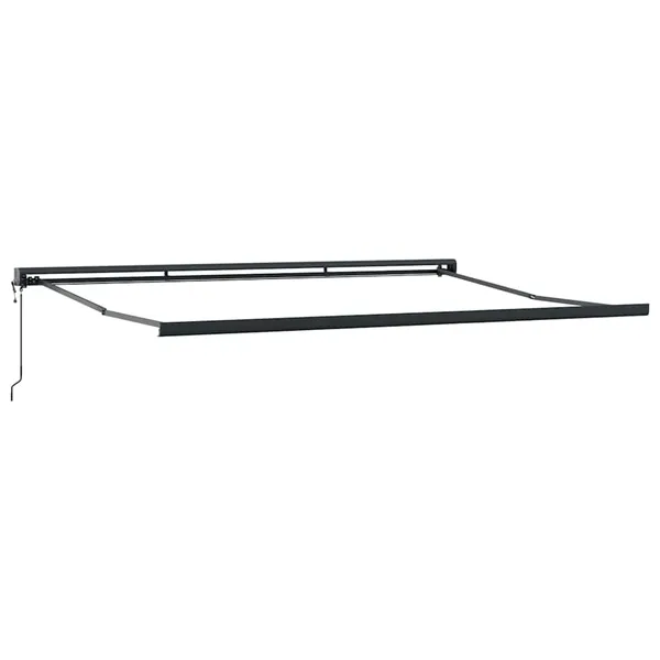 145703 vidaXL Retractable Awning Frame Motorised 450x300 cm Grey （not for individual sale） - Untranslated