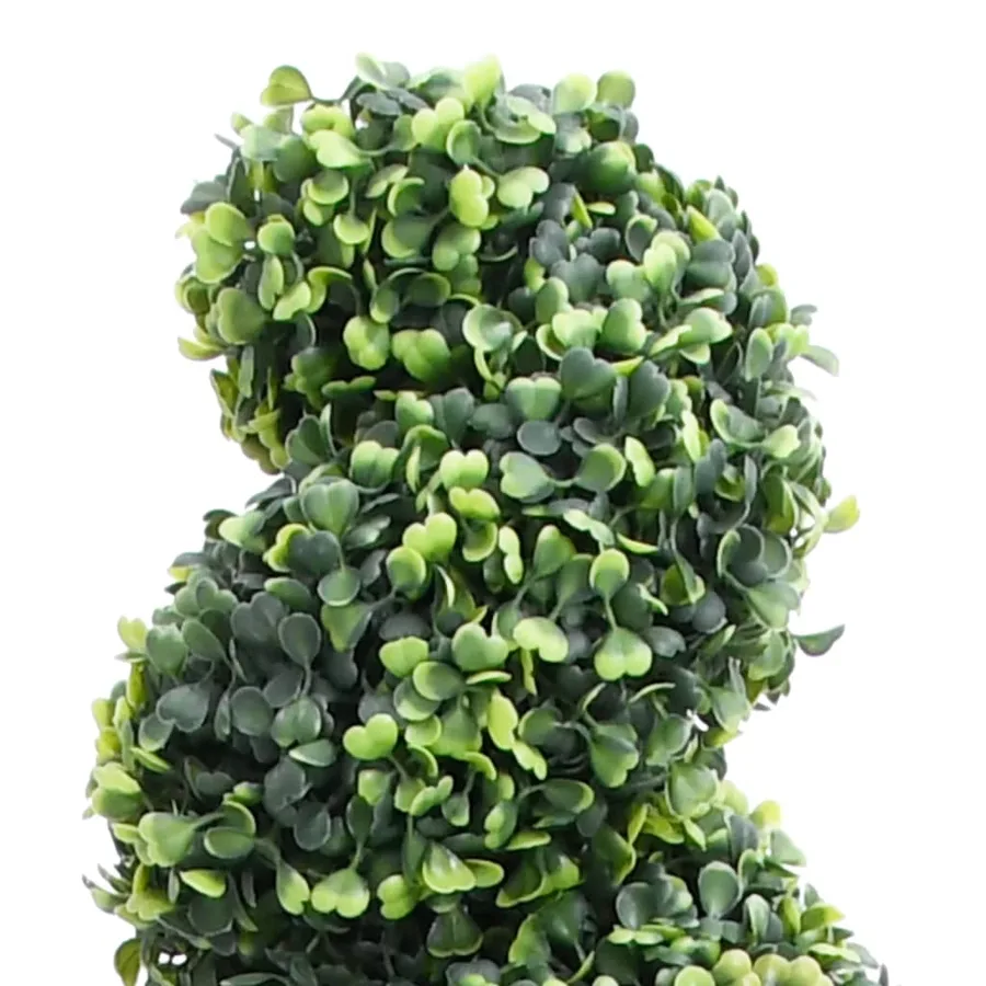 Plante de buis artificiel en spirale avec pot Vert 89 cm - 2