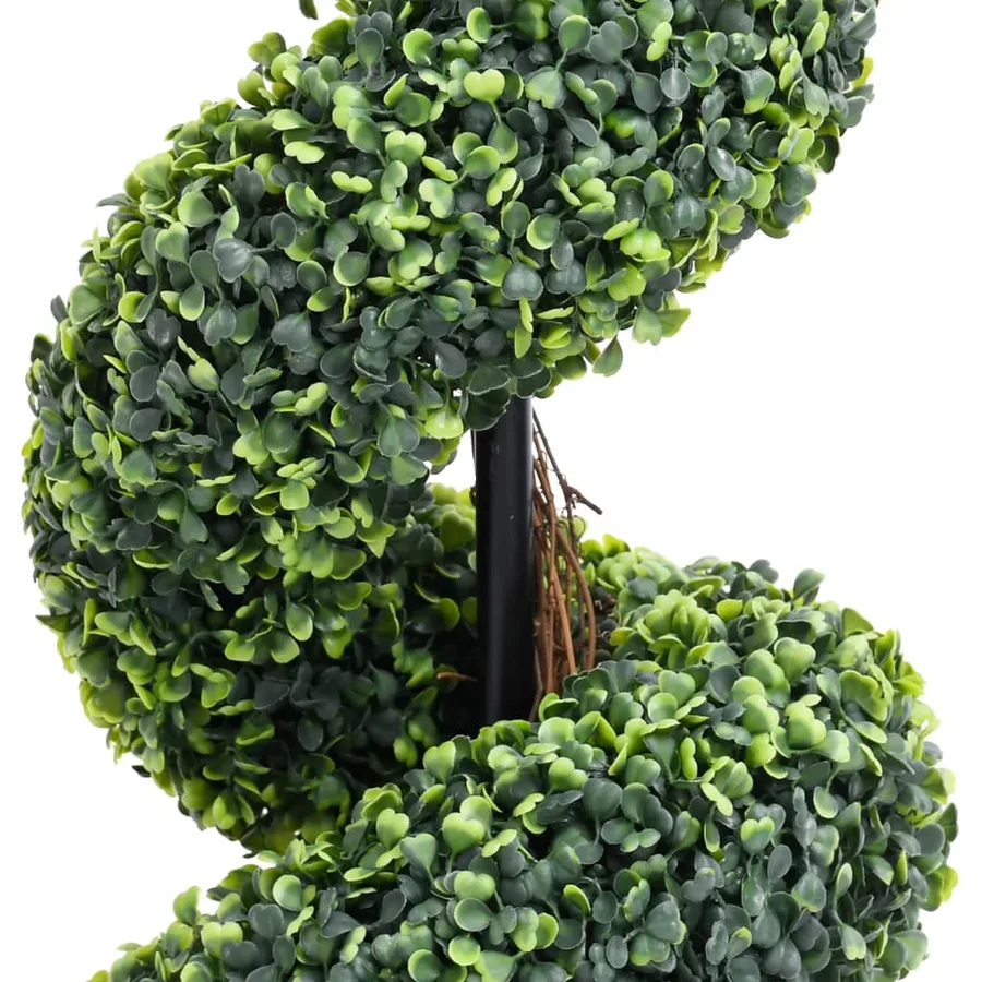 Plante de buis artificiel en spirale avec pot Vert 89 cm - 3