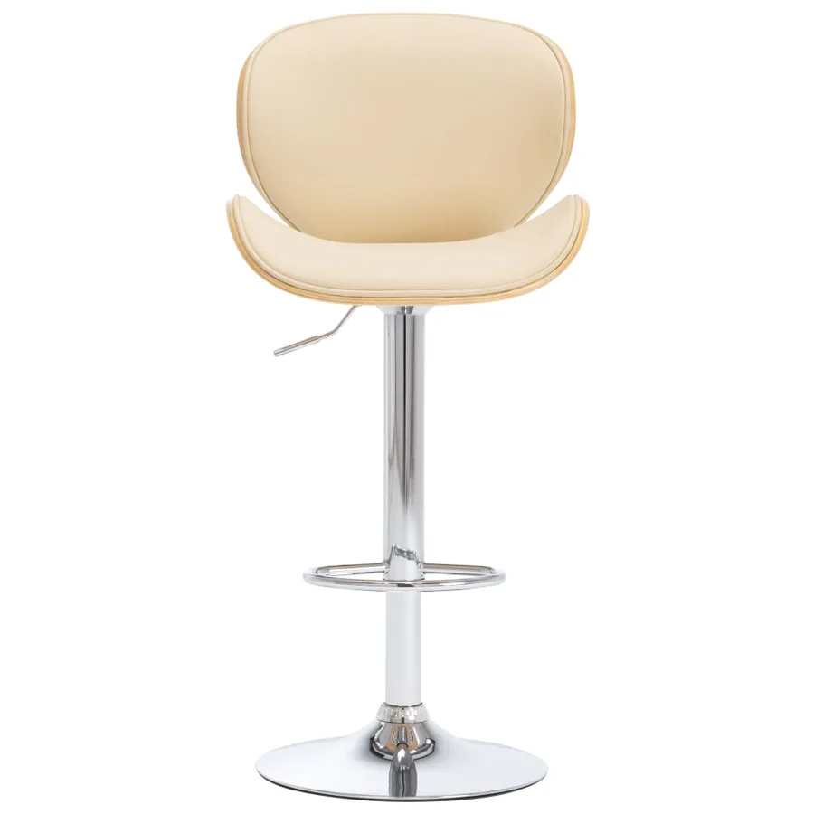 Tabouret de bar Crème Similicuir - 2
