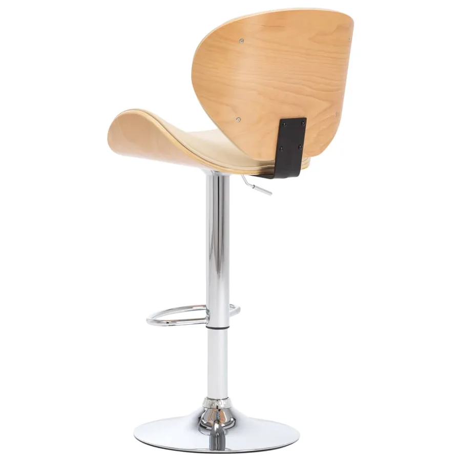 Tabouret de bar Crème Similicuir - 3