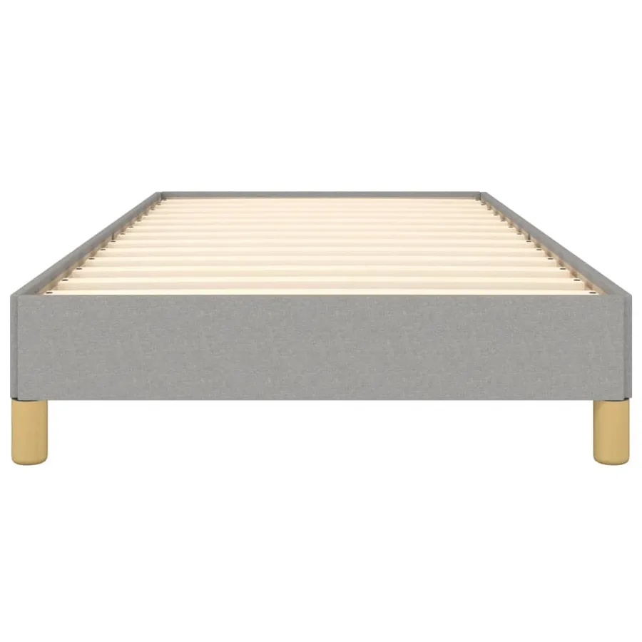 Cadre de lit sans matelas gris clair 80x200 cm tissu - 5