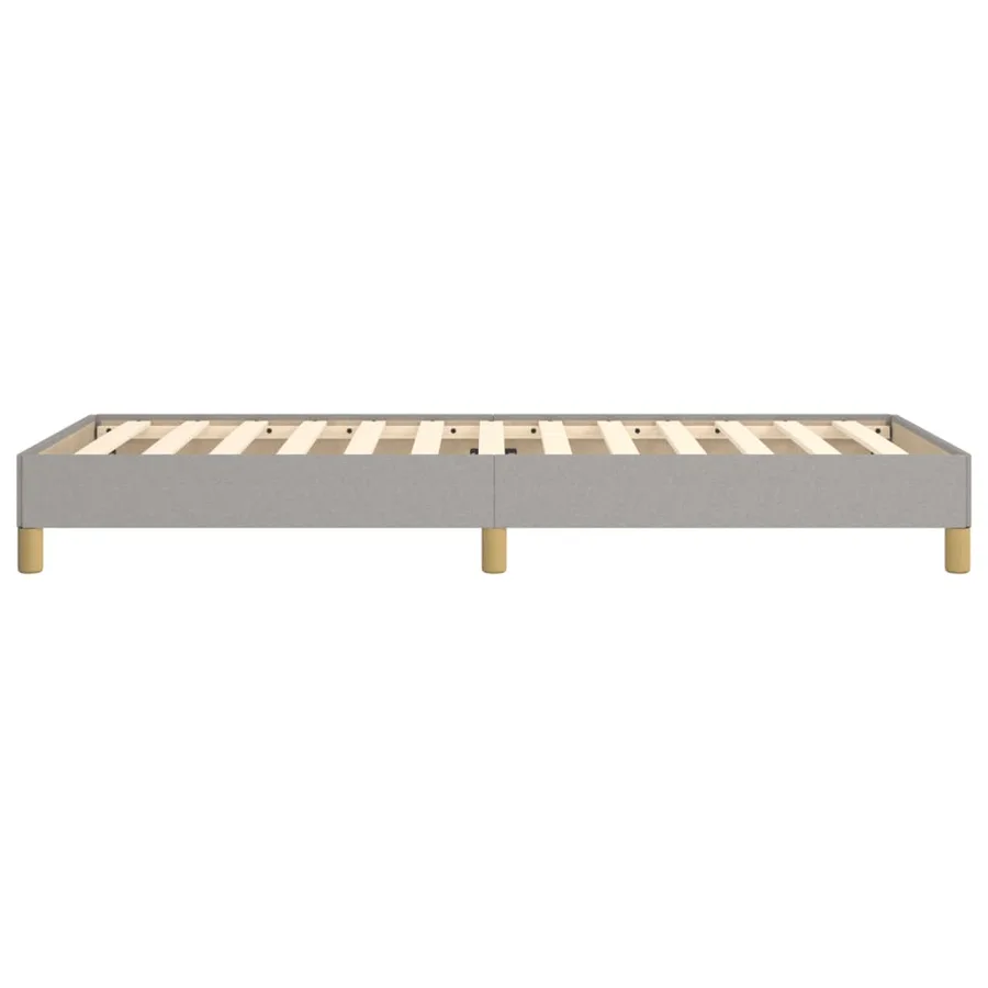 Cadre de lit sans matelas gris clair 80x200 cm tissu - 6