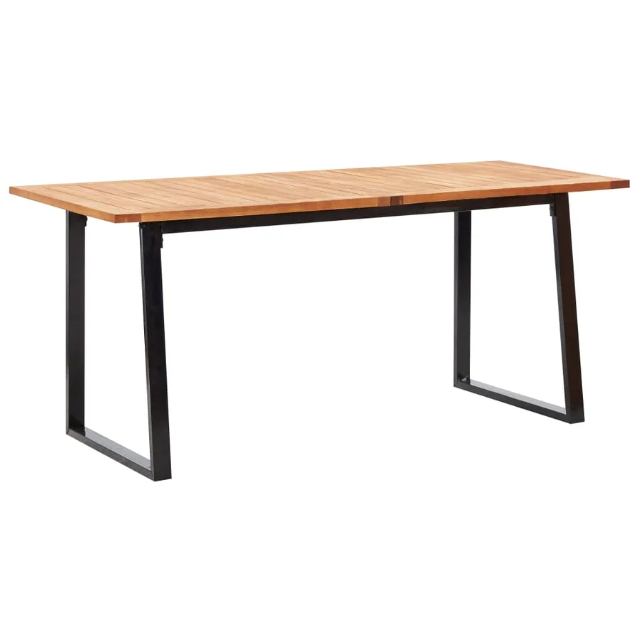 Mobilier d'extérieur 7 pcs résine tressée et bois d'acacia gris - 2