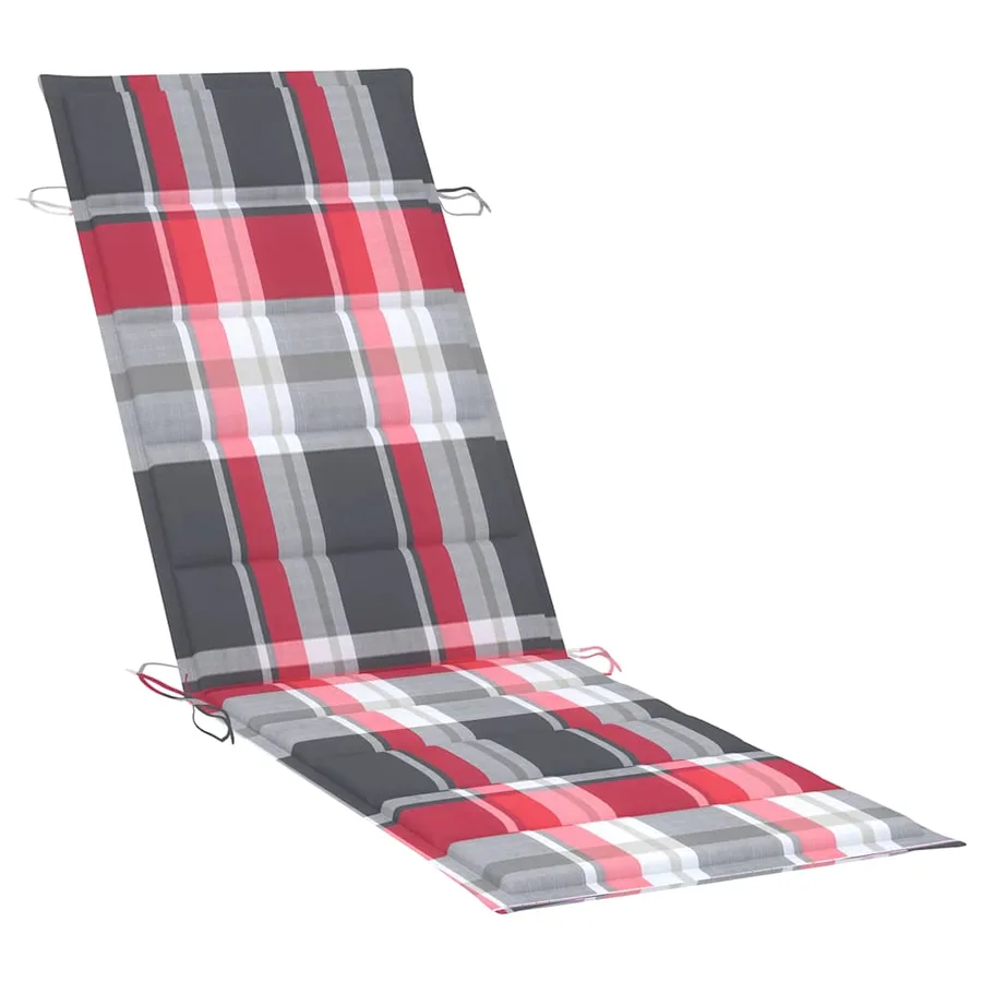 Chaises longues lot de 2 avec coussins Bois d'acacia solide - 7