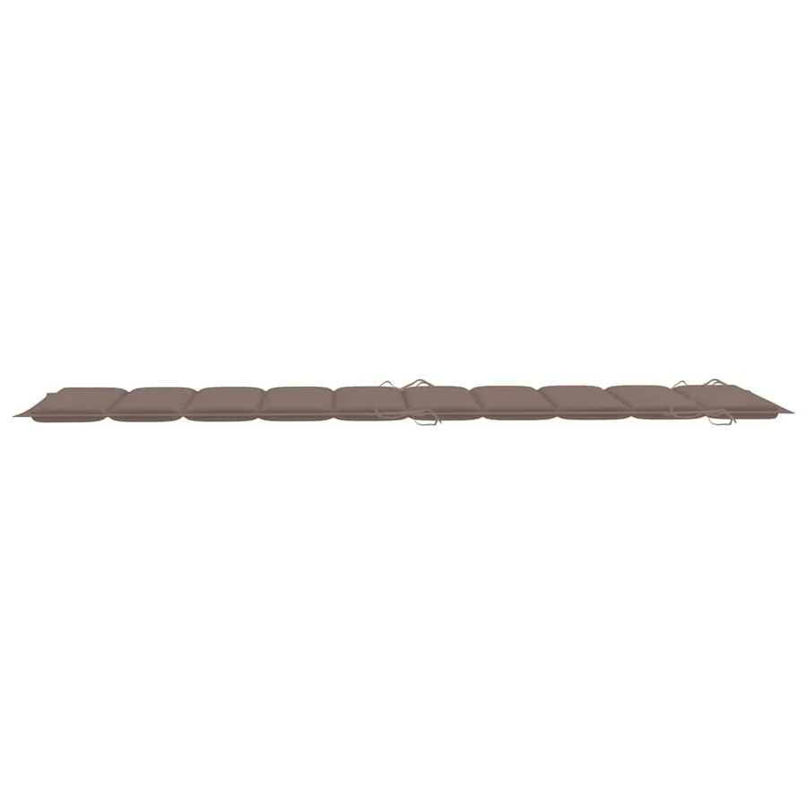 Chaises longues lot de 2 avec coussins Bois d'acacia solide - 9