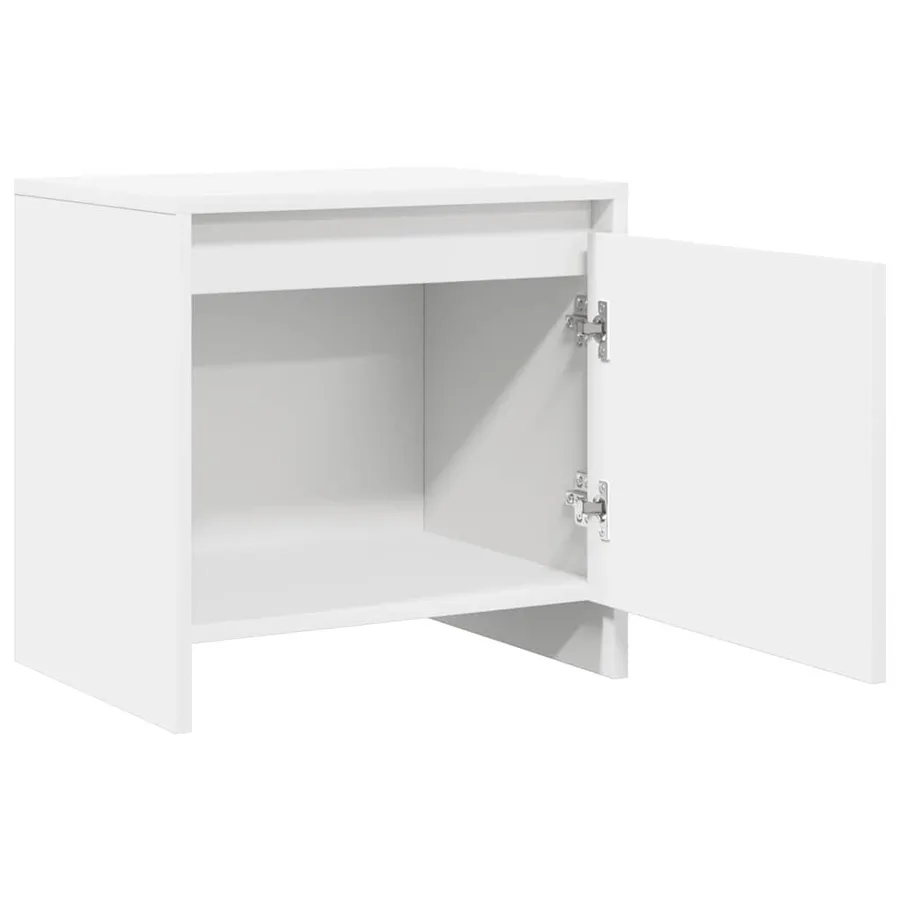 Tables de chevet 2 pcs blanc 45x34x44,5 cm bois d'ingénierie - 6