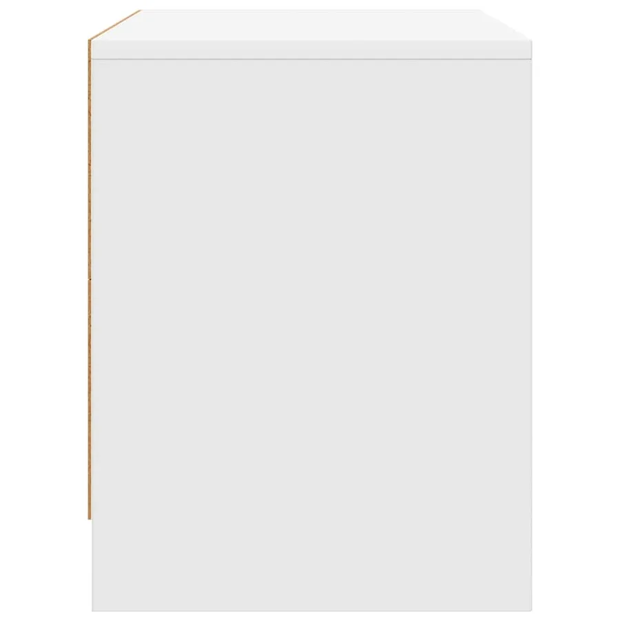 Tables de chevet 2 pcs blanc 45x34x44,5 cm bois d'ingénierie - 8
