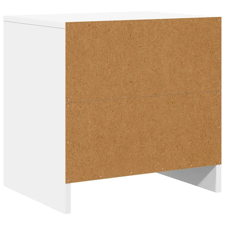 Tables de chevet 2 pcs blanc 45x34x44,5 cm bois d'ingénierie - 9