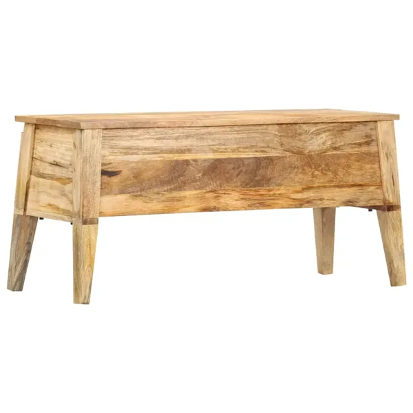 Boîte de rangement 99x35x48 cm Bois de manguier solide