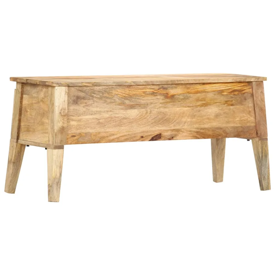 Boîte de rangement 99x35x48 cm Bois de manguier solide - 10
