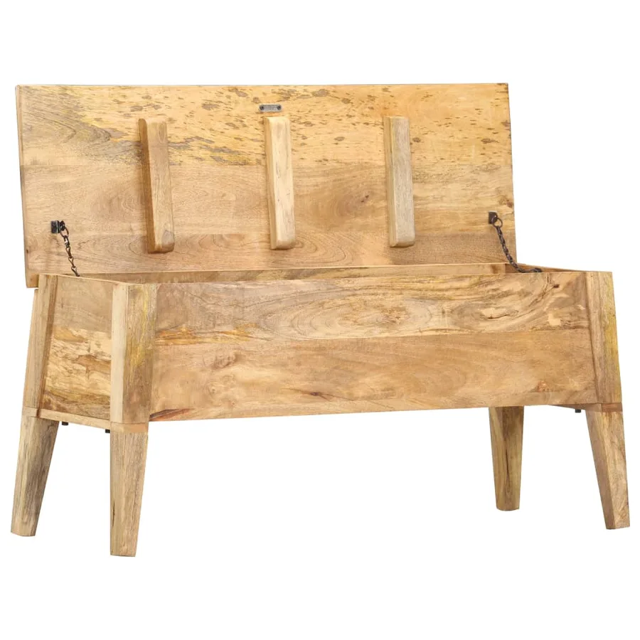 Boîte de rangement 99x35x48 cm Bois de manguier solide - 3