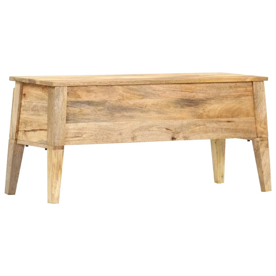 Boîte de rangement 99x35x48 cm Bois de manguier solide - 8