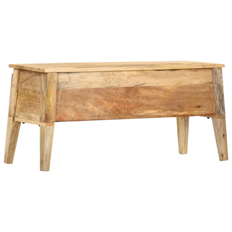Boîte de rangement 99x35x48 cm Bois de manguier solide - 9