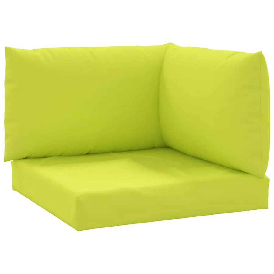 Coussins de palette lot de 3 vert vif tissu oxford - 2