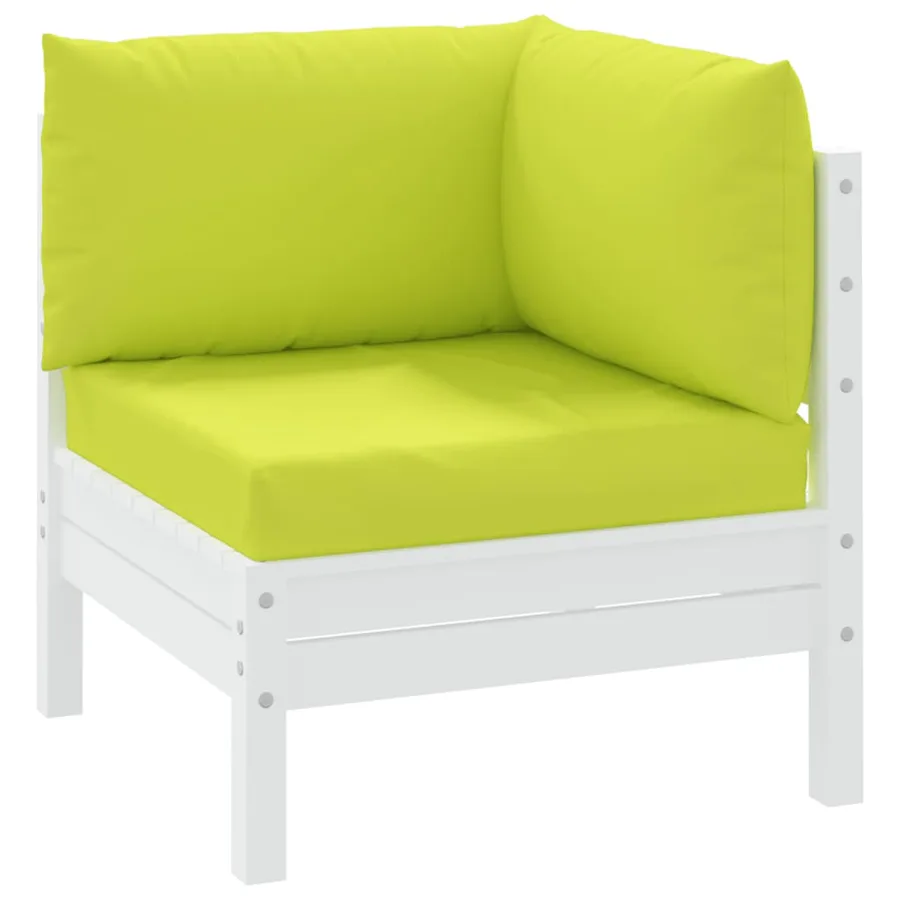 Coussins de palette lot de 3 vert vif tissu oxford - 3