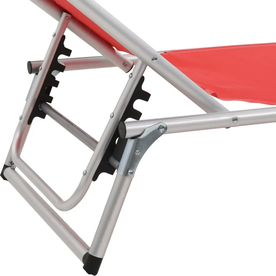 Chaise longue pliable avec toit Aluminium et textilène Noir - 28