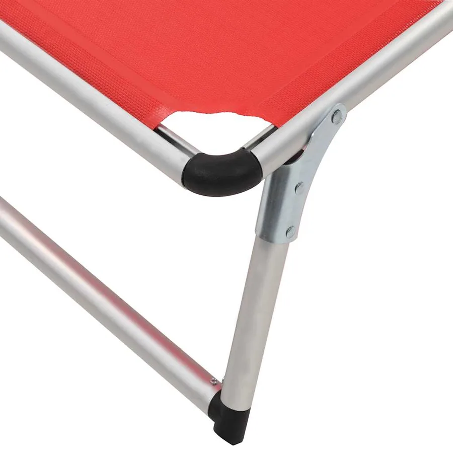 Chaise longue pliable avec toit Aluminium et textilène Noir - 29
