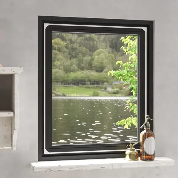 Moustiquaire magnétique pour fenêtres blanc 100x120 cm